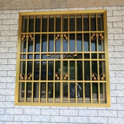 防盗窗厂家直销铝合金防护栏防护网窗铝合金包边别墅飘窗凸直销